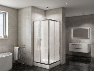 Душевой уголок BelBagno DUE 80x80см хром DUE-A-2-80-C-Cr